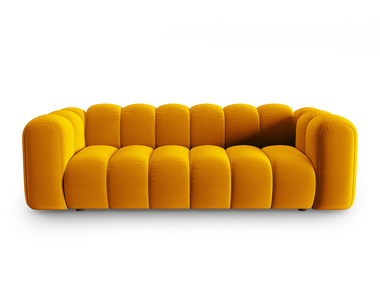Lupine Velour Sofa 3 Sitzer in Yellow-Salvador präsentiert im Onlineshop von KAQTU Design AG. 3er Sofa ist von Micadoni