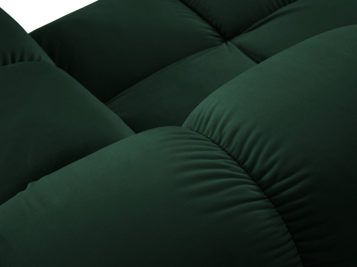 Bellis Velour modulares Sofa 3 Sitzer 94cm in Bottle Green-Bluvel präsentiert im Onlineshop von KAQTU Design AG. 3er Sofa ist von Micadoni