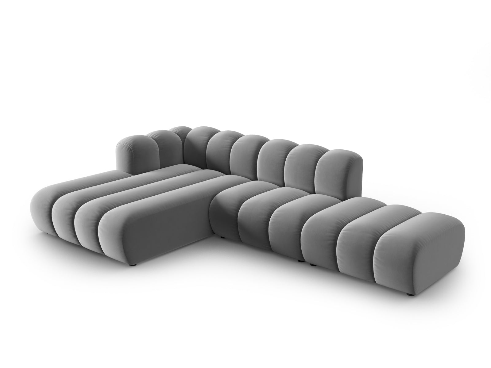 Entdecken Sie das elegante Lupine Velour Ecksofa von Micadoni – ein flexibles 5-Sitzer Sofa in hochwertigem Velour für Ihr modernes Zuhause.