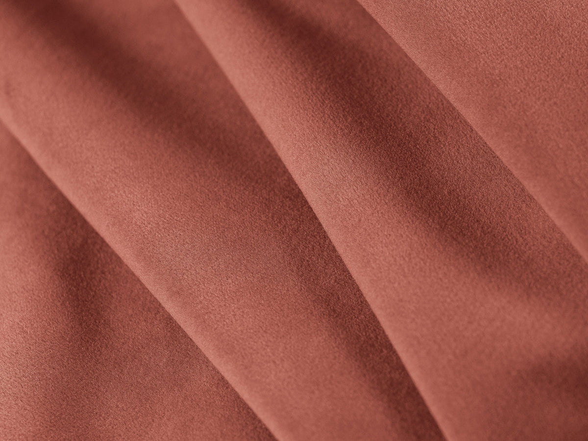 Lupine Velour modulares Ecksofa open links 5 Sitzer in Coral-Salvador präsentiert im Onlineshop von KAQTU Design AG. L-Sofa links ist von Micadoni