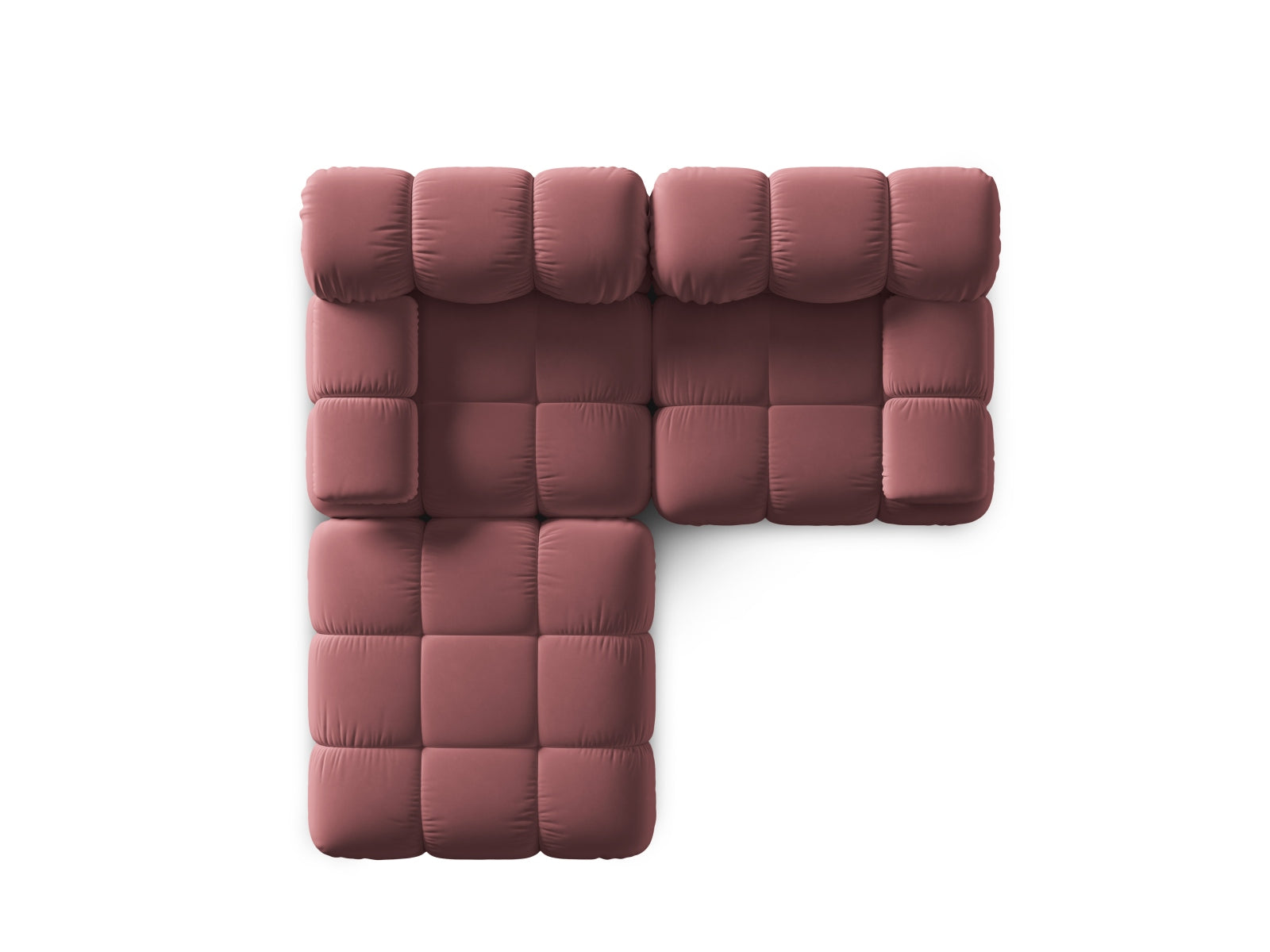 Erleben Sie das Bellis Velour Sofa 3 Sitzer von Micadoni – ein elegantes, modulares Möbelstück, das Komfort und Stil vereint.