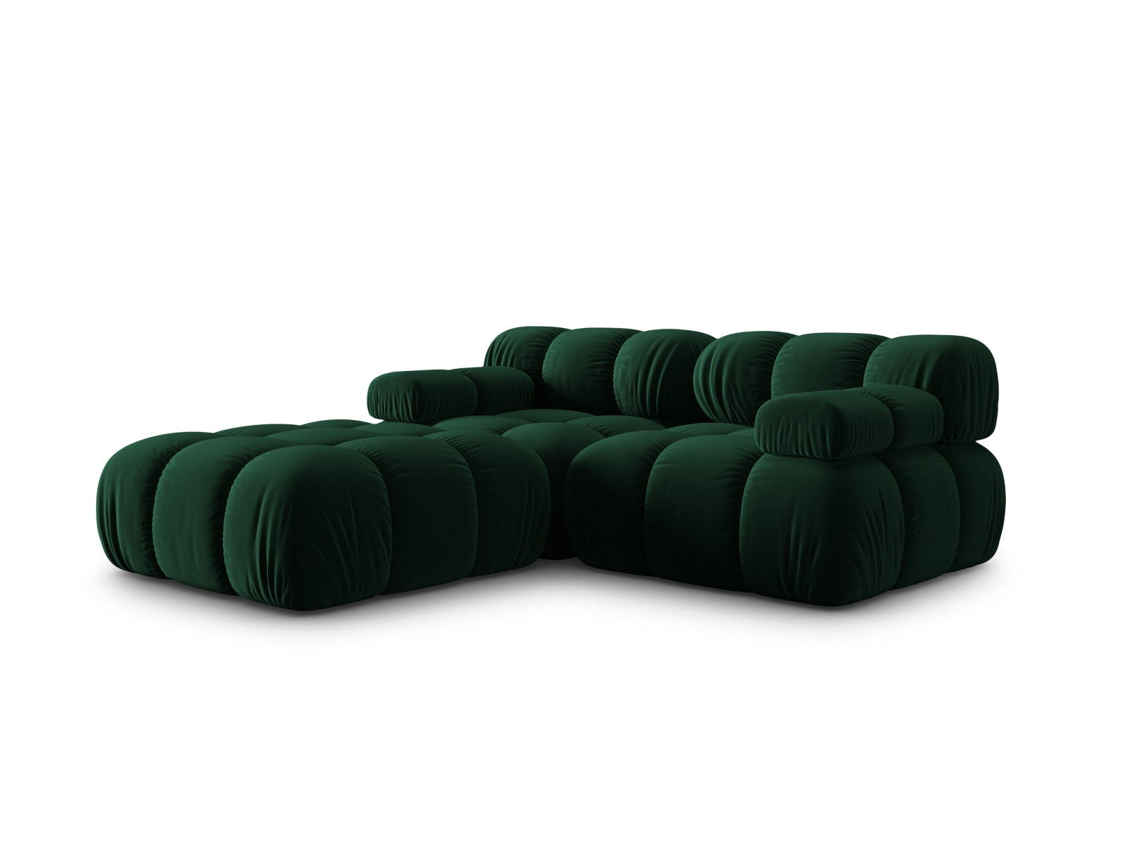 Erleben Sie das Bellis Velour Sofa 3 Sitzer von Micadoni – ein elegantes, modulares Möbelstück, das Komfort und Stil in Ihr Zuhause bringt.