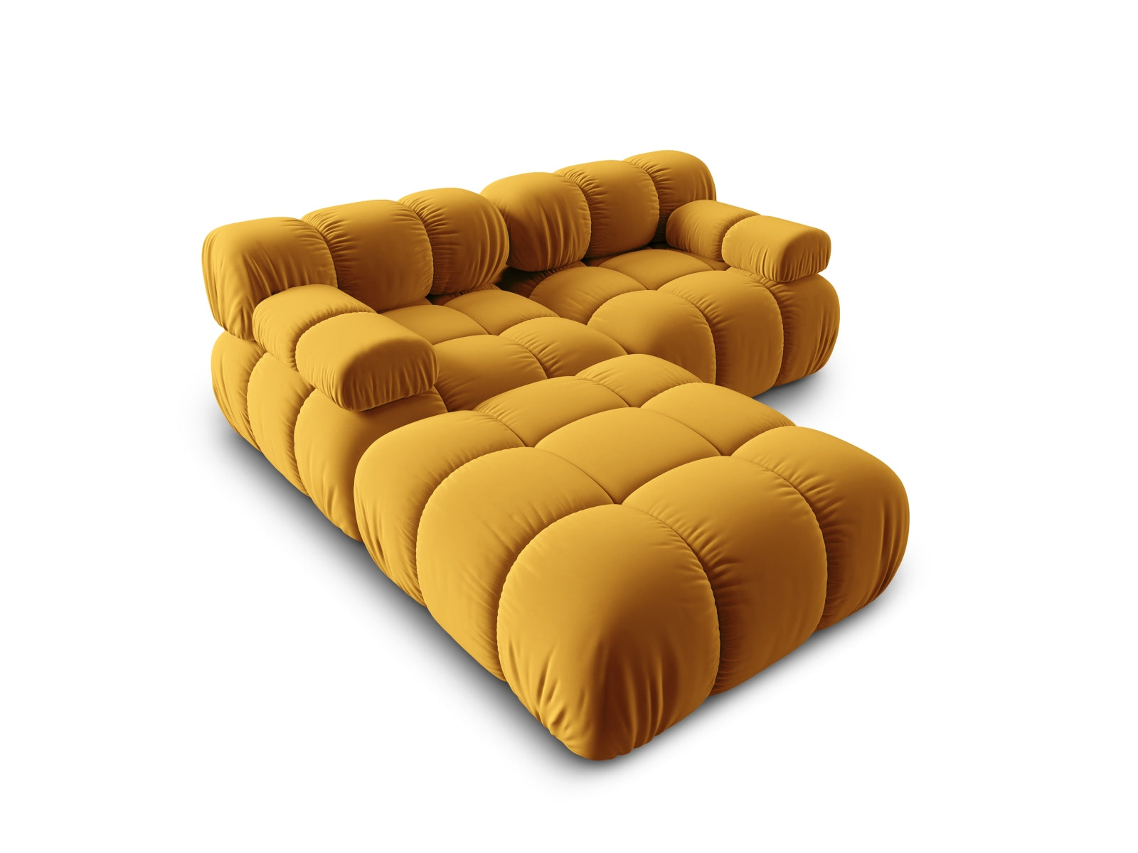 Entdecken Sie das Bellis Velour Sofa 3 Sitzer von Micadoni – ein stilvolles, modulares Sofa, das Komfort und Anpassungsfähigkeit für Ihr Zuhause vereint.