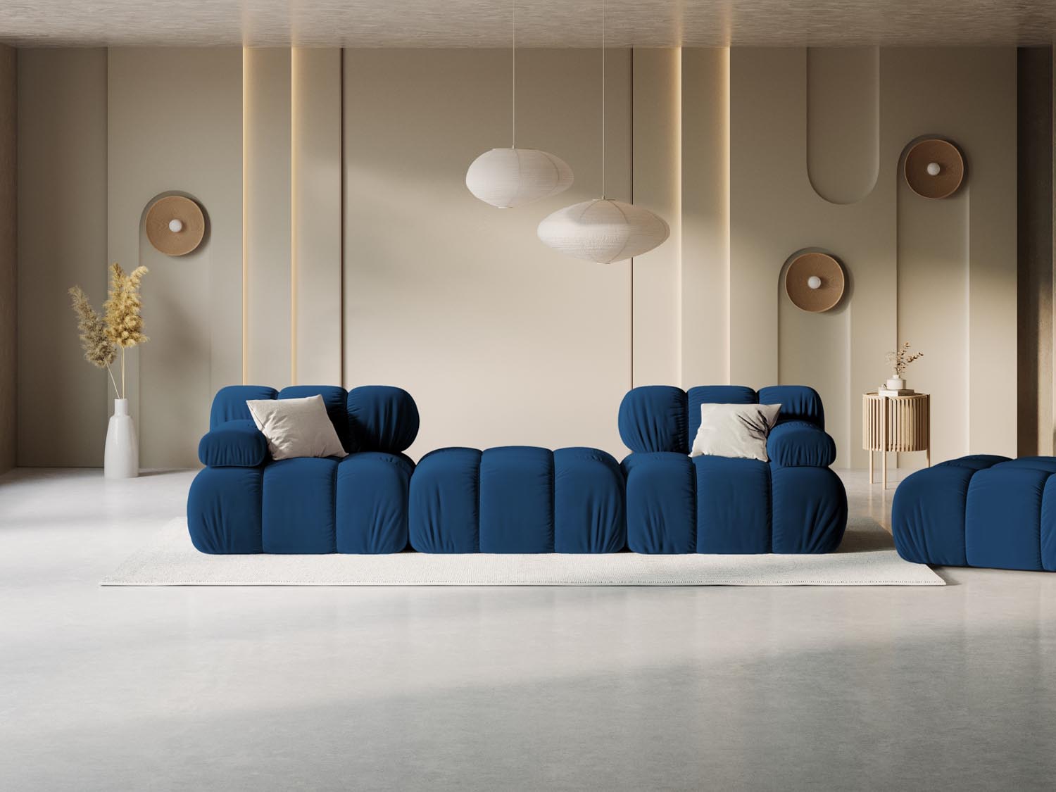 Entdecken Sie das Bellis Velour Sofa 3 Sitzer von Micadoni – stilvoll, modular und komfortabel. Perfekt für Ihr modernes Zuhause!