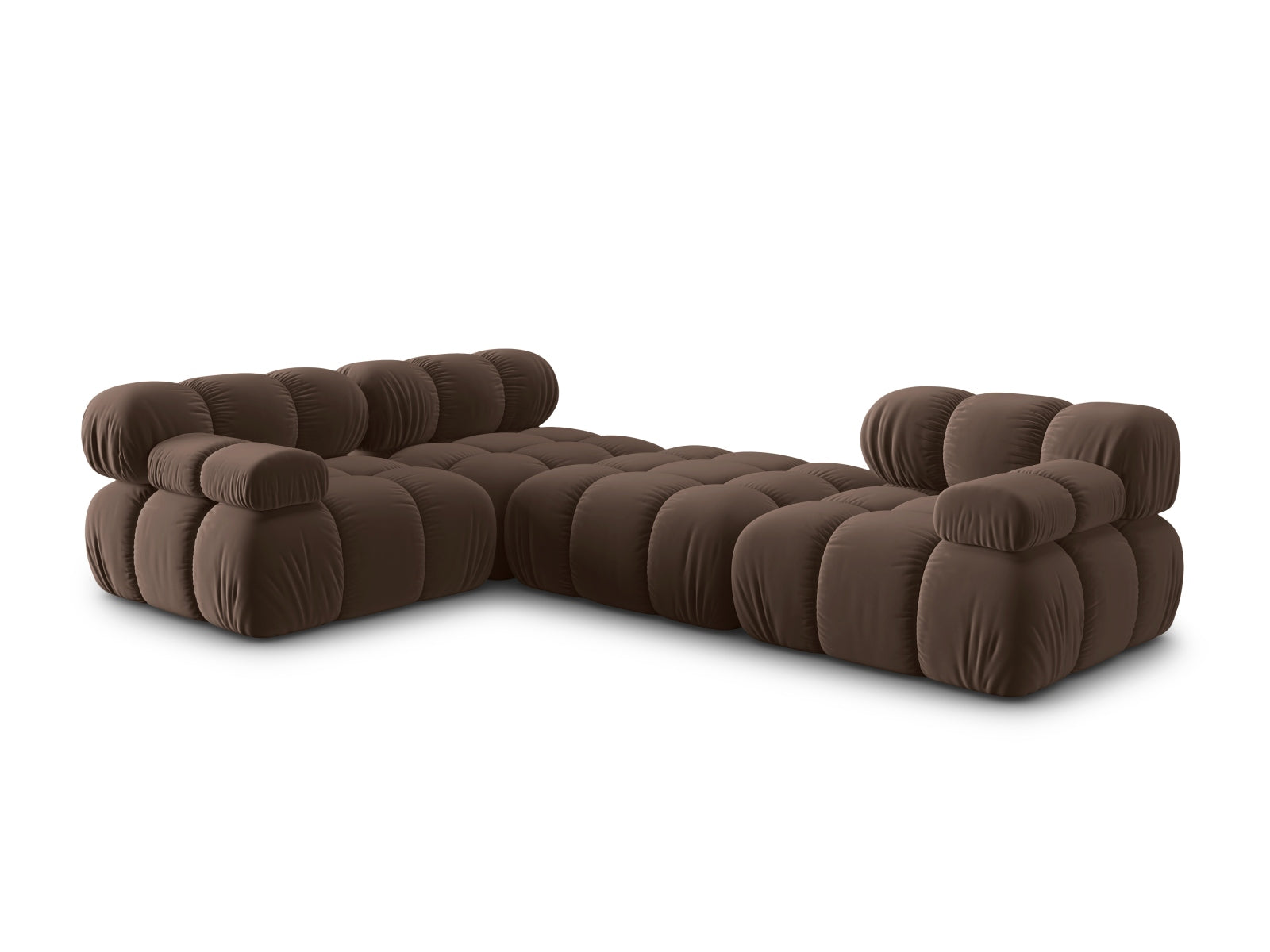Erleben Sie das Bellis Velour Sofa 4 Sitzer 188cm von Micadoni – ein elegantes, modulares Möbelstück, das Stil und Bequemlichkeit vereint!