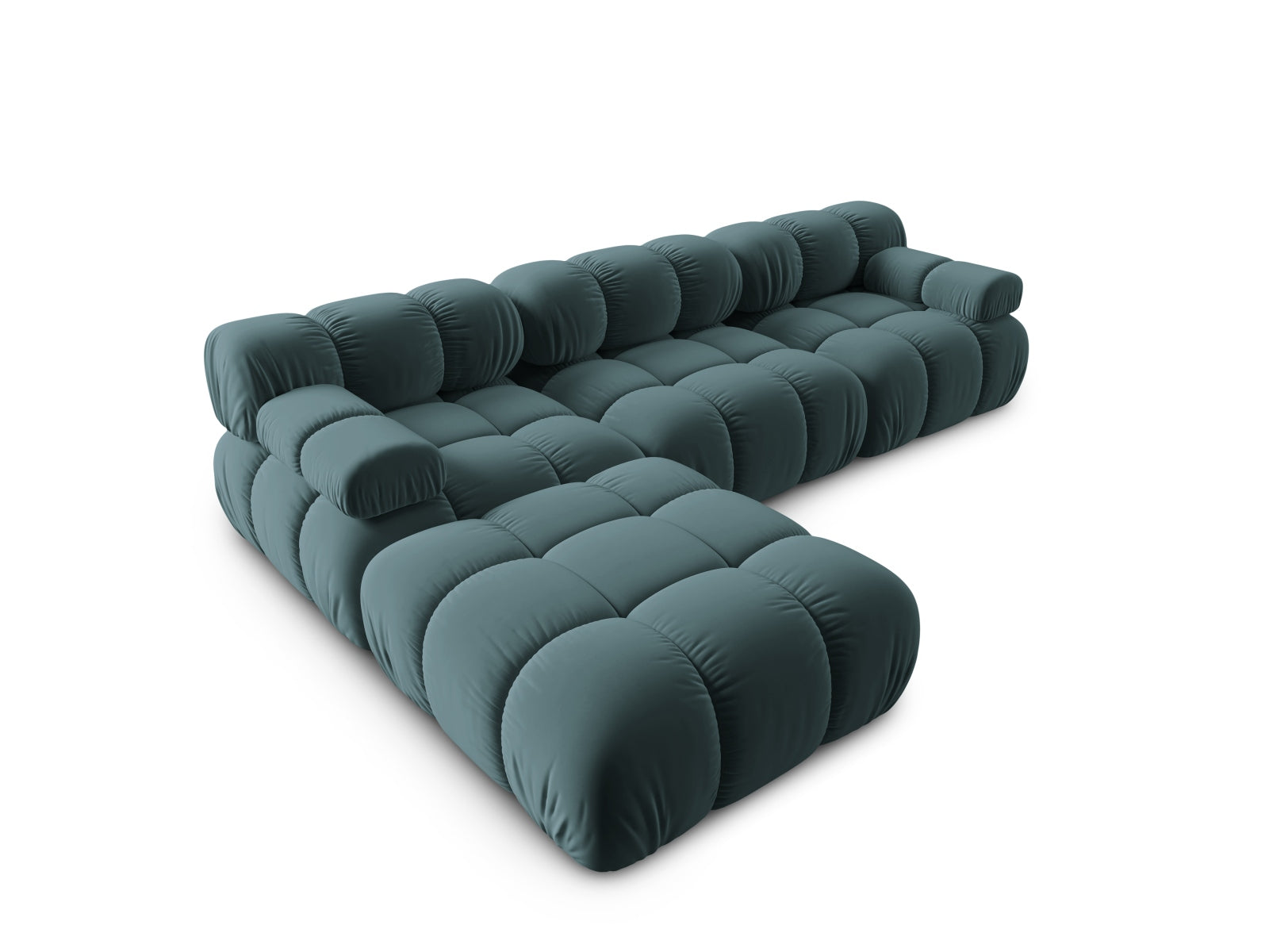 Entdecken Sie das stilvolle Bellis Velour Sofa 4 Sitzer 188cm von Micadoni – ein modulares Design für individuellen Komfort und elegante Wohnräume!