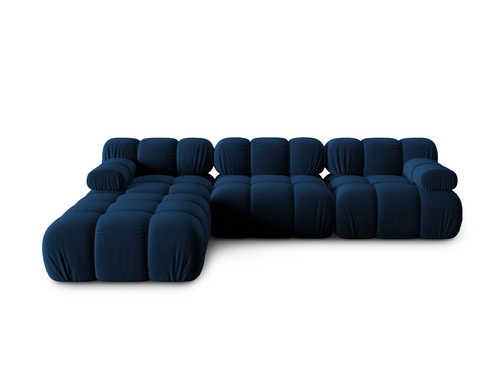 Bellis Velour modulares Sofa 4 Sitzer 188cm in Royal Blue präsentiert im Onlineshop von KAQTU Design AG. 3er Sofa ist von Micadoni