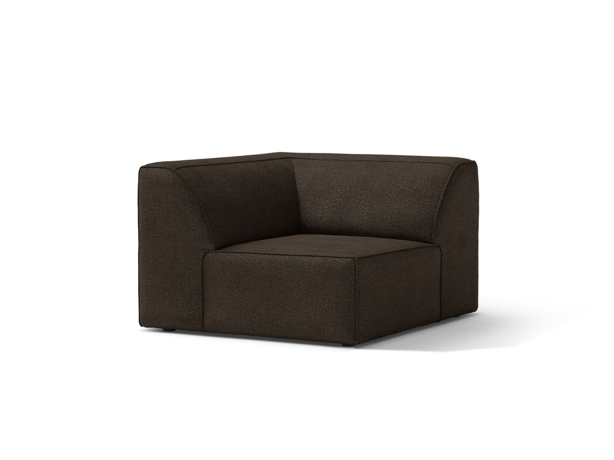 1-Sitzer Eckmodul Jodie in Brown-Baloo präsentiert im Onlineshop von KAQTU Design AG. Modulares Sofa ist von Micadoni