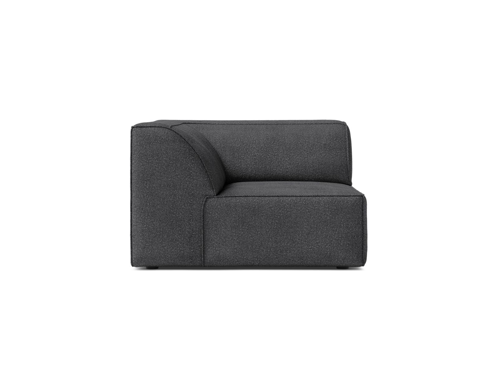 1-Sitzer Eckmodul Jodie in Dark Grey-Baloo präsentiert im Onlineshop von KAQTU Design AG. Modulares Sofa ist von Micadoni