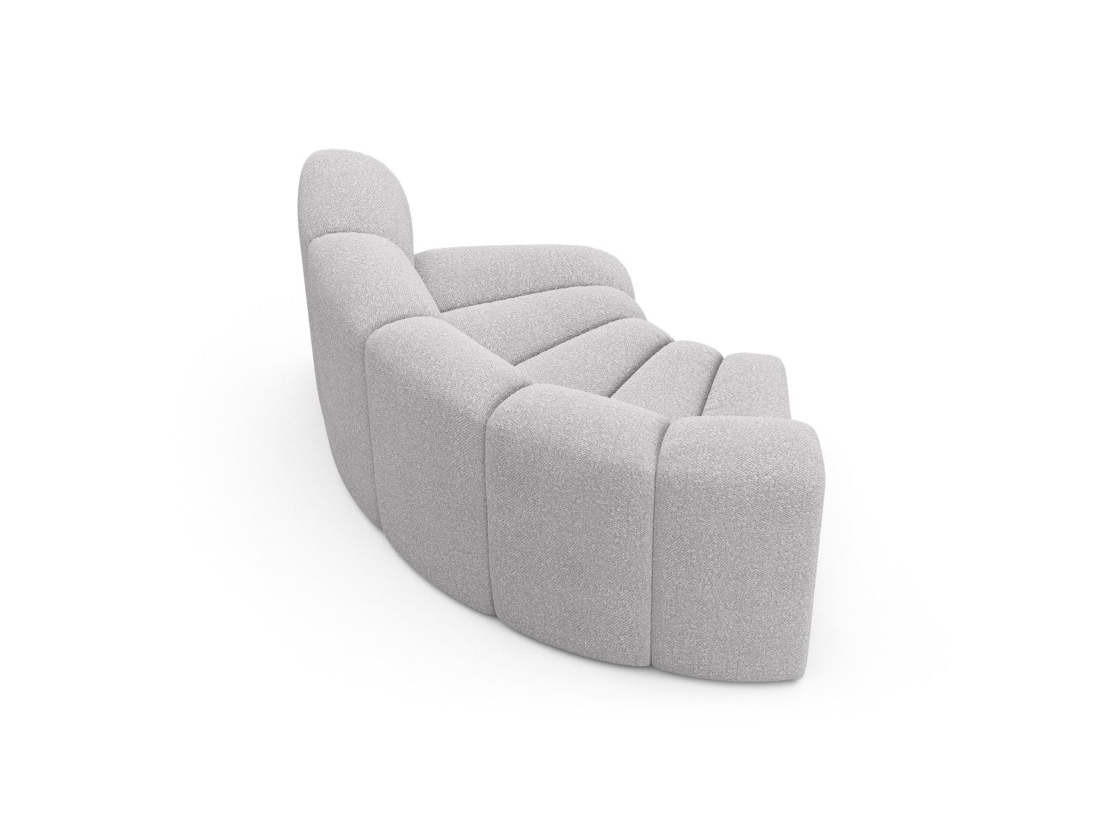 Lupine Modul Corner 1 Sitzer in Light Grey präsentiert im Onlineshop von KAQTU Design AG. Modulares Sofa ist von Micadoni