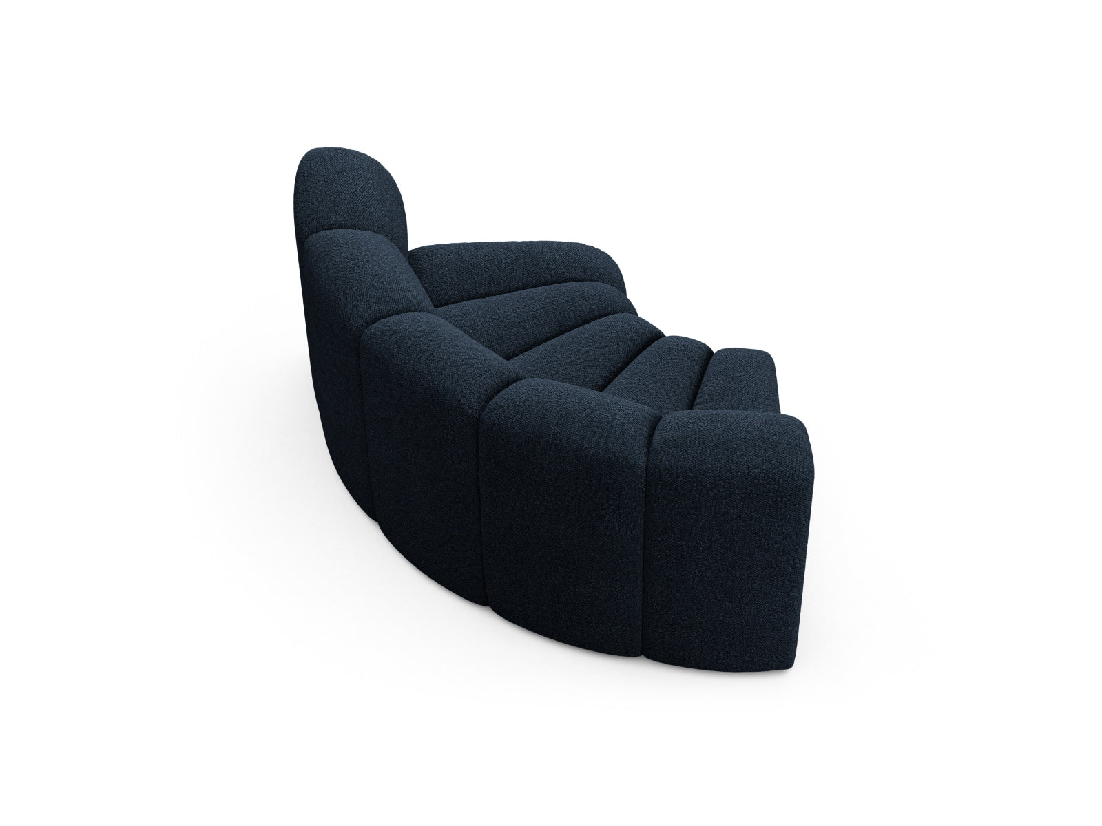 Modularer Lupine Corner 1 Sitzer in tiefem Blau, perfekt für moderne Wohnkonzepte und vielseitige Raumgestaltungen.
