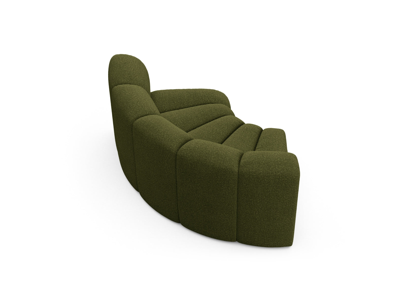 Stylischer Lupine Modul Corner 1 Sitzer in Dunkelolivgrün, perfekt für kreative Sofa-Kombinationen von Micadoni, erhältlich bei KAQTU Design AG.