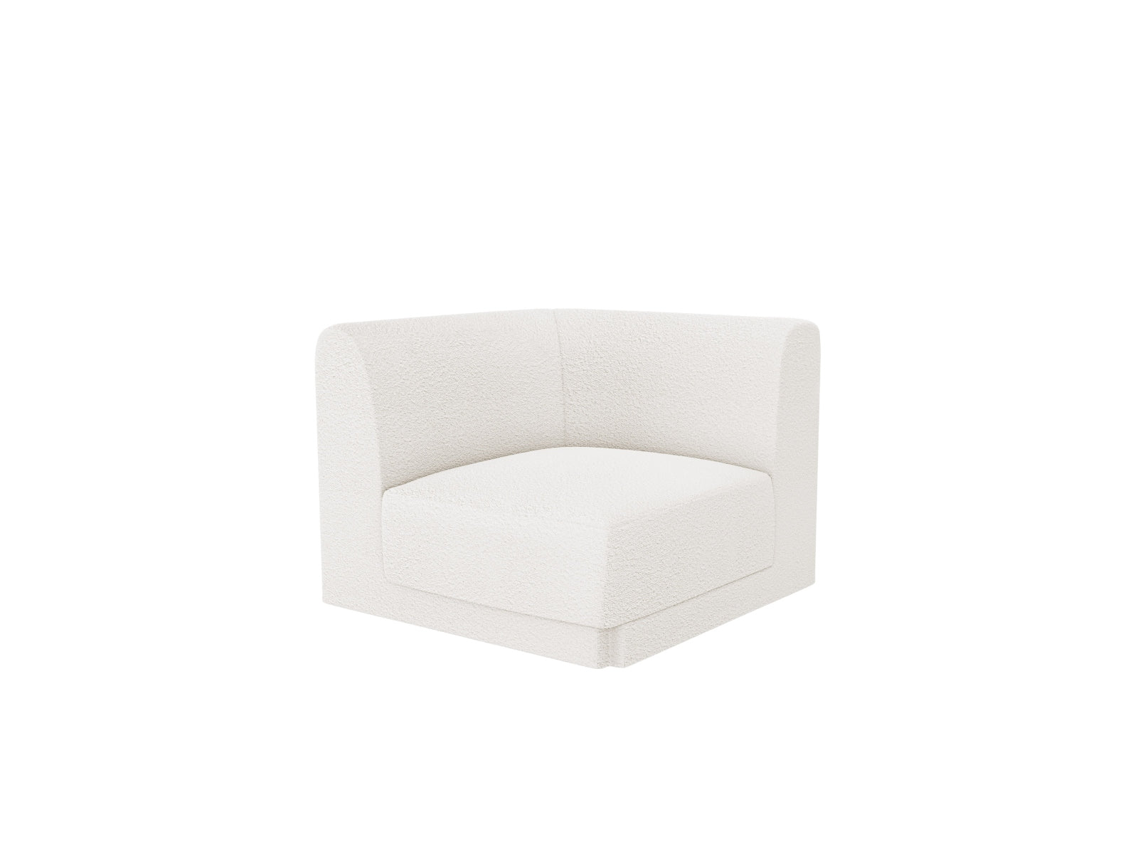 Miley Corner Modul 1 Sitzer in White präsentiert im Onlineshop von KAQTU Design AG. Modulares Sofa ist von Micadoni