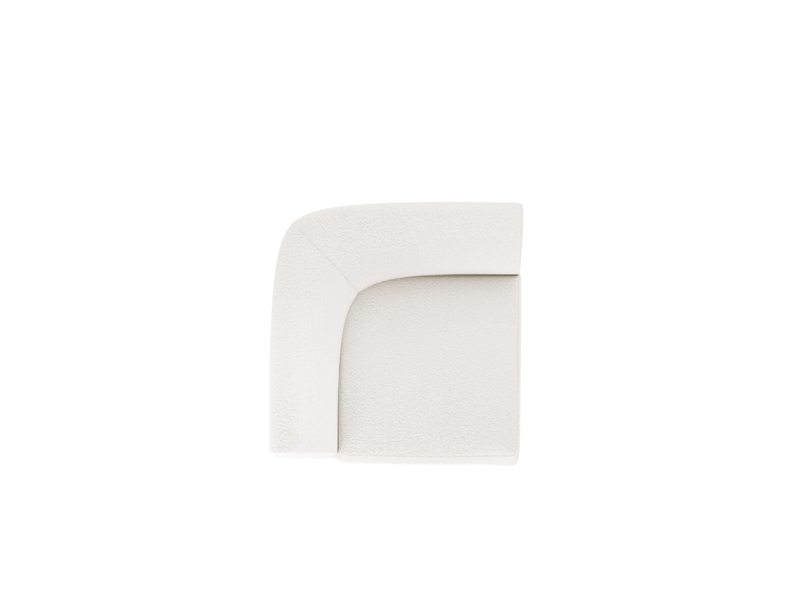 Miley Corner Modul 1 Sitzer in White präsentiert im Onlineshop von KAQTU Design AG. Modulares Sofa ist von Micadoni