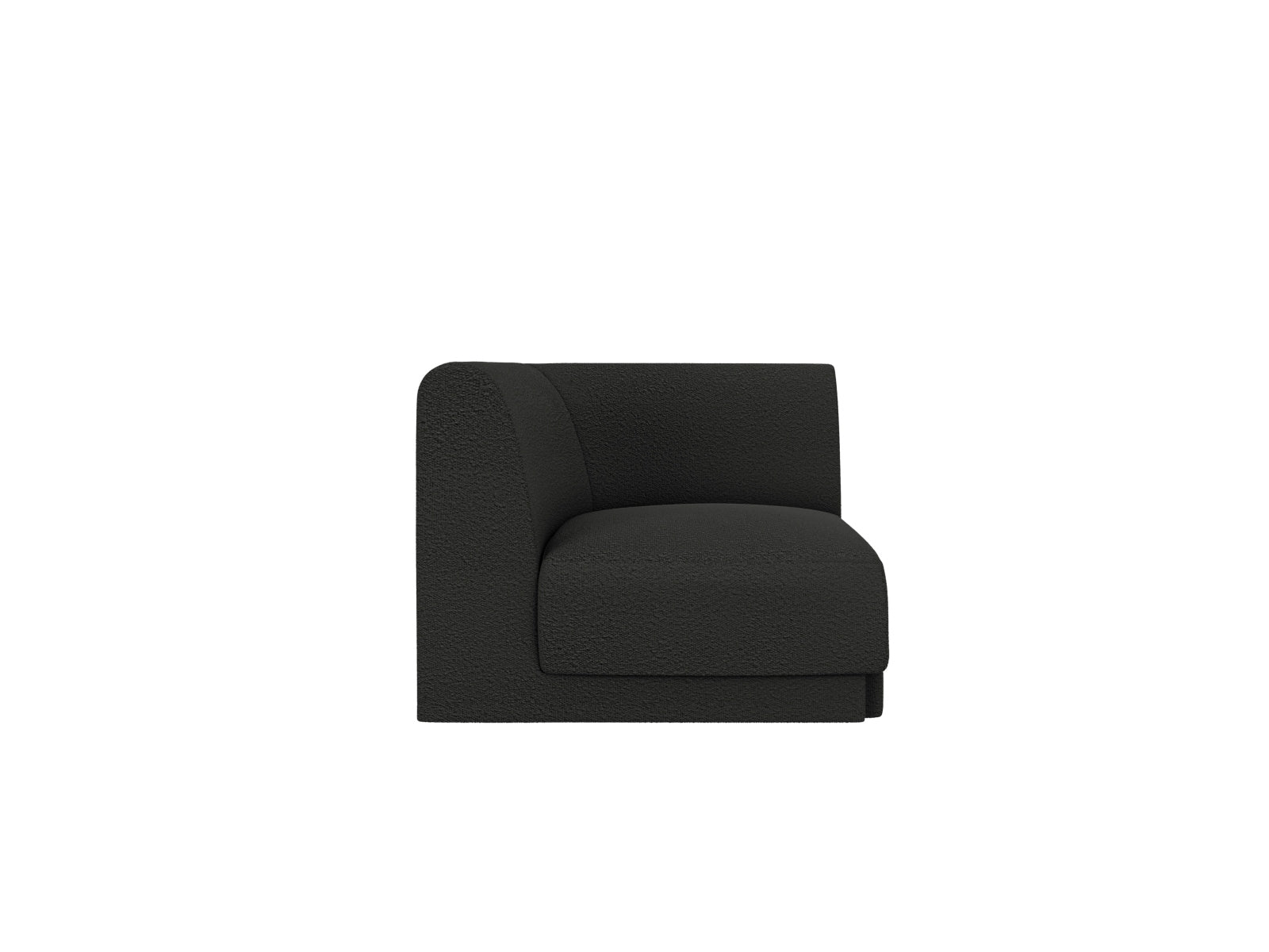 Miley Corner Modul 1 Sitzer in Black-Baloo präsentiert im Onlineshop von KAQTU Design AG. Modulares Sofa ist von Micadoni