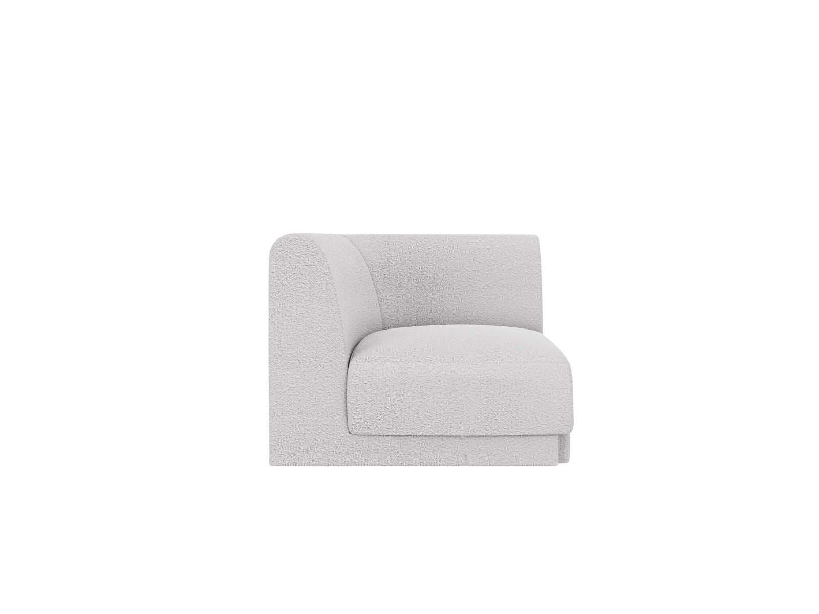 Miley Corner Modul 1 Sitzer in Light Grey präsentiert im Onlineshop von KAQTU Design AG. Modulares Sofa ist von Micadoni