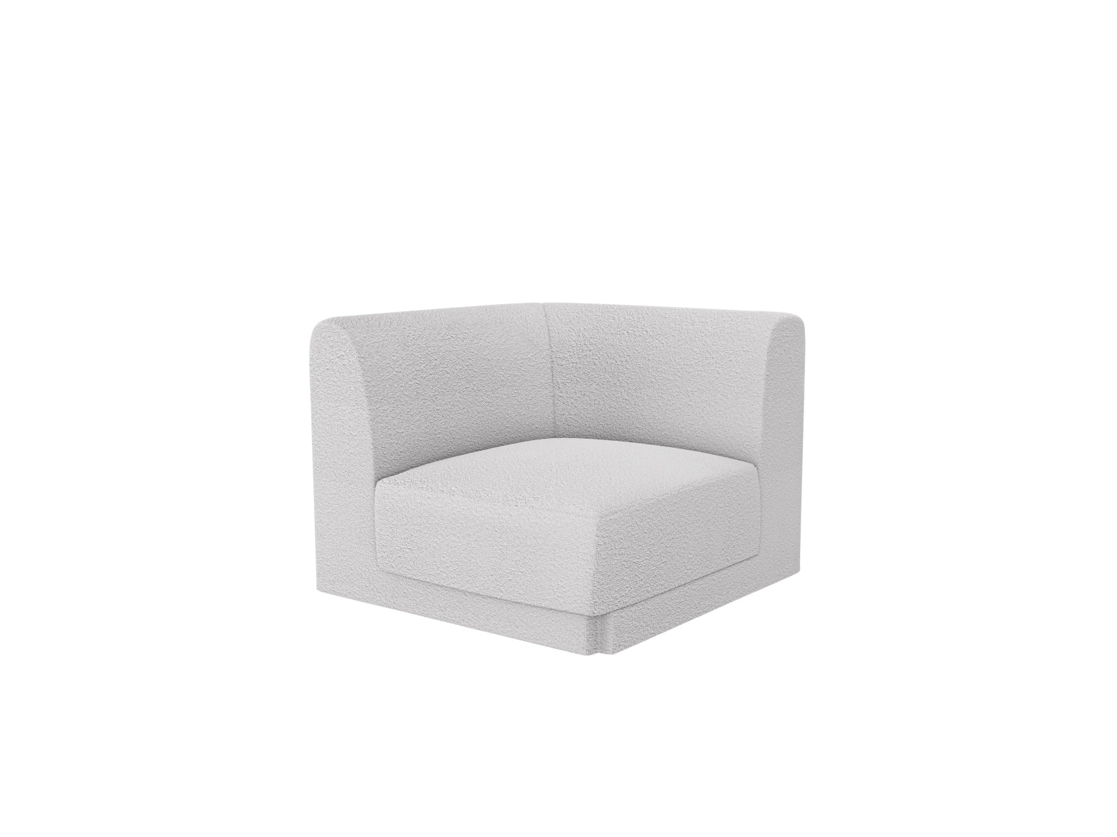 Miley Corner Modul 1 Sitzer in Light Grey präsentiert im Onlineshop von KAQTU Design AG. Modulares Sofa ist von Micadoni