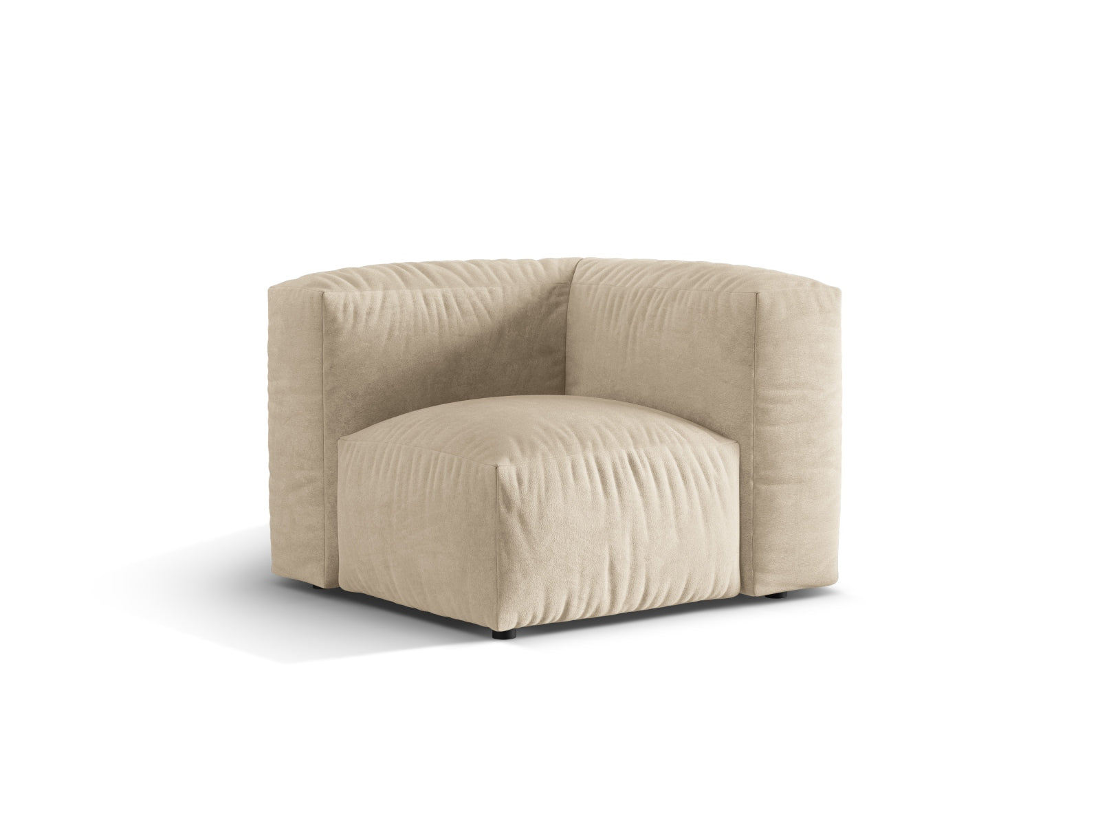 Erleben Sie den Martina Velour Modul Armless 1 Sitzer von Micadoni – perfekt für kleine Räume. Elegantes Design trifft auf höchsten Sitzkomfort!