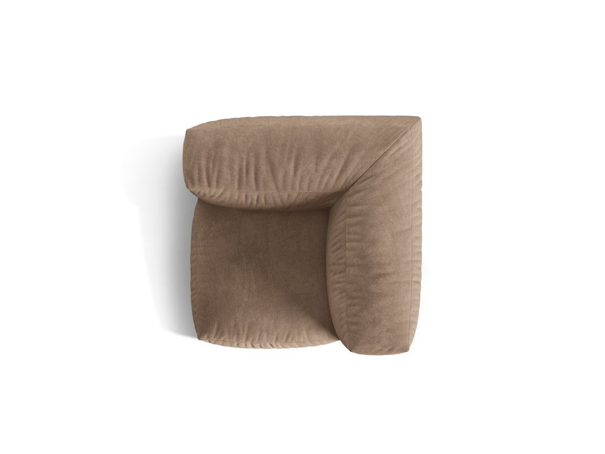 Martina Modul Armless 1 Sitzer in Dark Beige-Vogue präsentiert im Onlineshop von KAQTU Design AG. Modulares Sofa ist von Micadoni