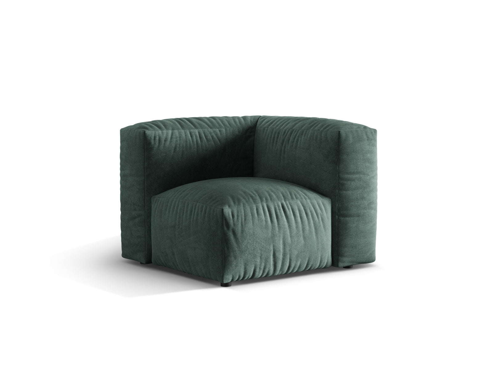 Eleganter Martina Modul Armless 1 Sitzer in stilvollem Petrol-Vogue, ideal für individuelle Sofa-Arrangements und zeitgemäße Einrichtung.