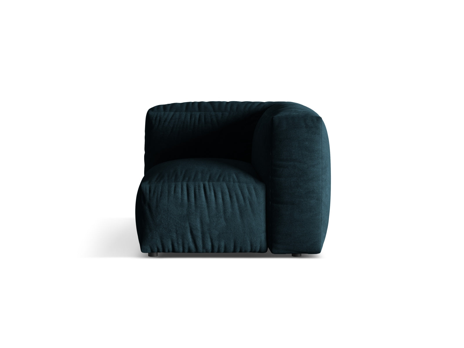 Martina Velour Modul Armless 1 Sitzer in Deep Petrol präsentiert im Onlineshop von KAQTU Design AG. Modulares Sofa ist von Micadoni