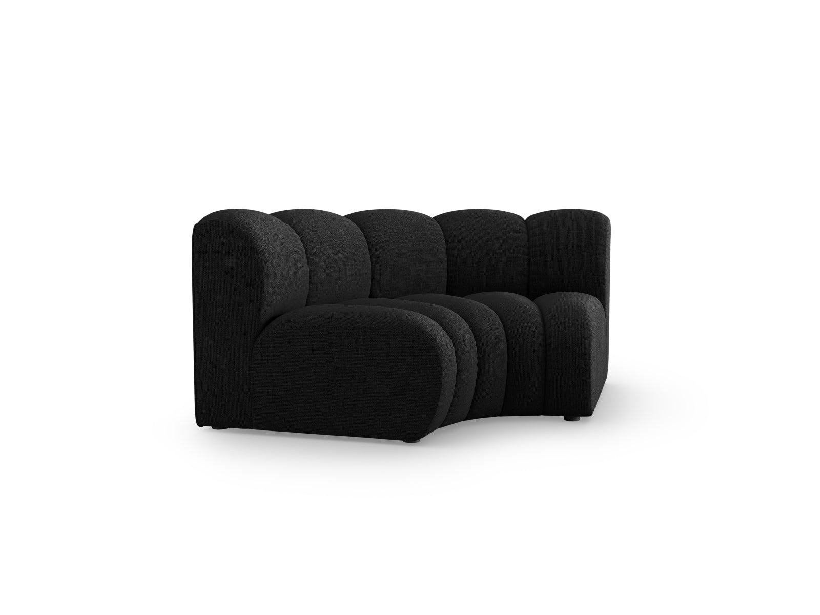 Lupine Modul Corner 1 Sitzer in Black präsentiert im Onlineshop von KAQTU Design AG. Modulares Sofa ist von Micadoni