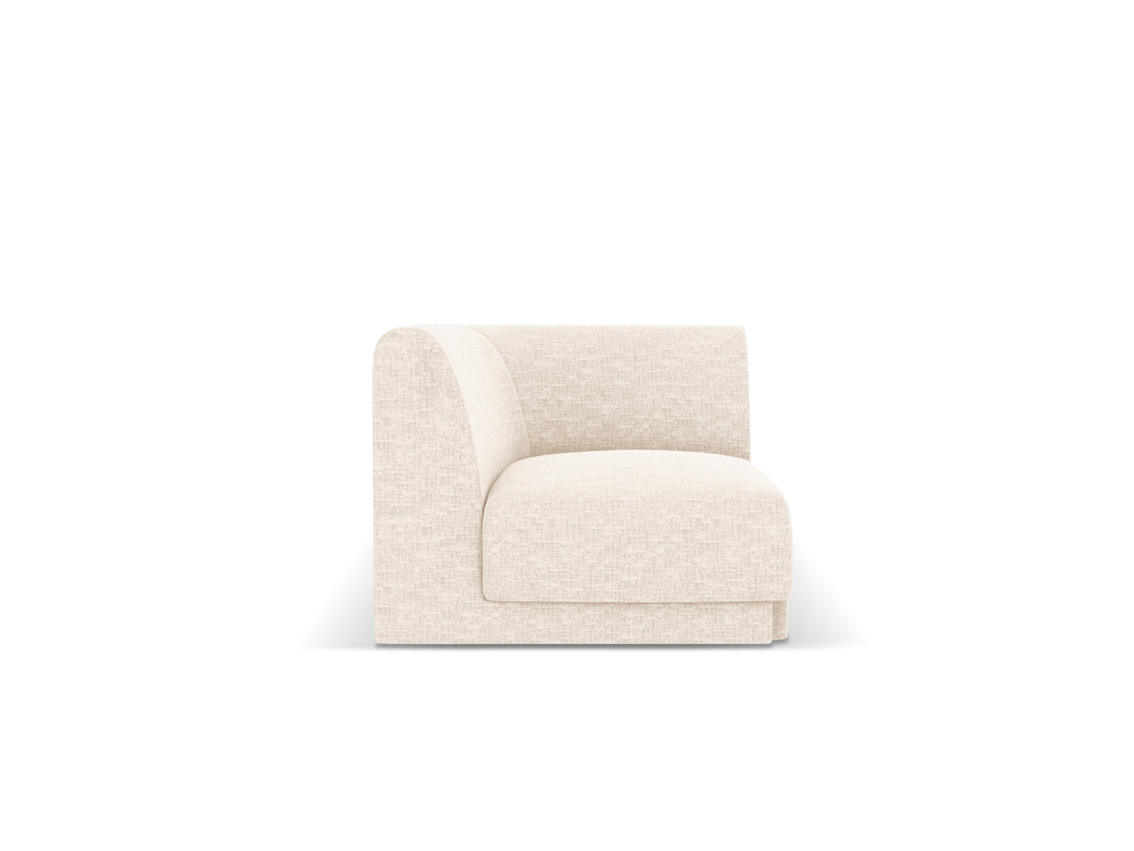 Miley Corner Modul 1 Sitzer in Light Beige präsentiert im Onlineshop von KAQTU Design AG. Modulares Sofa ist von Micadoni