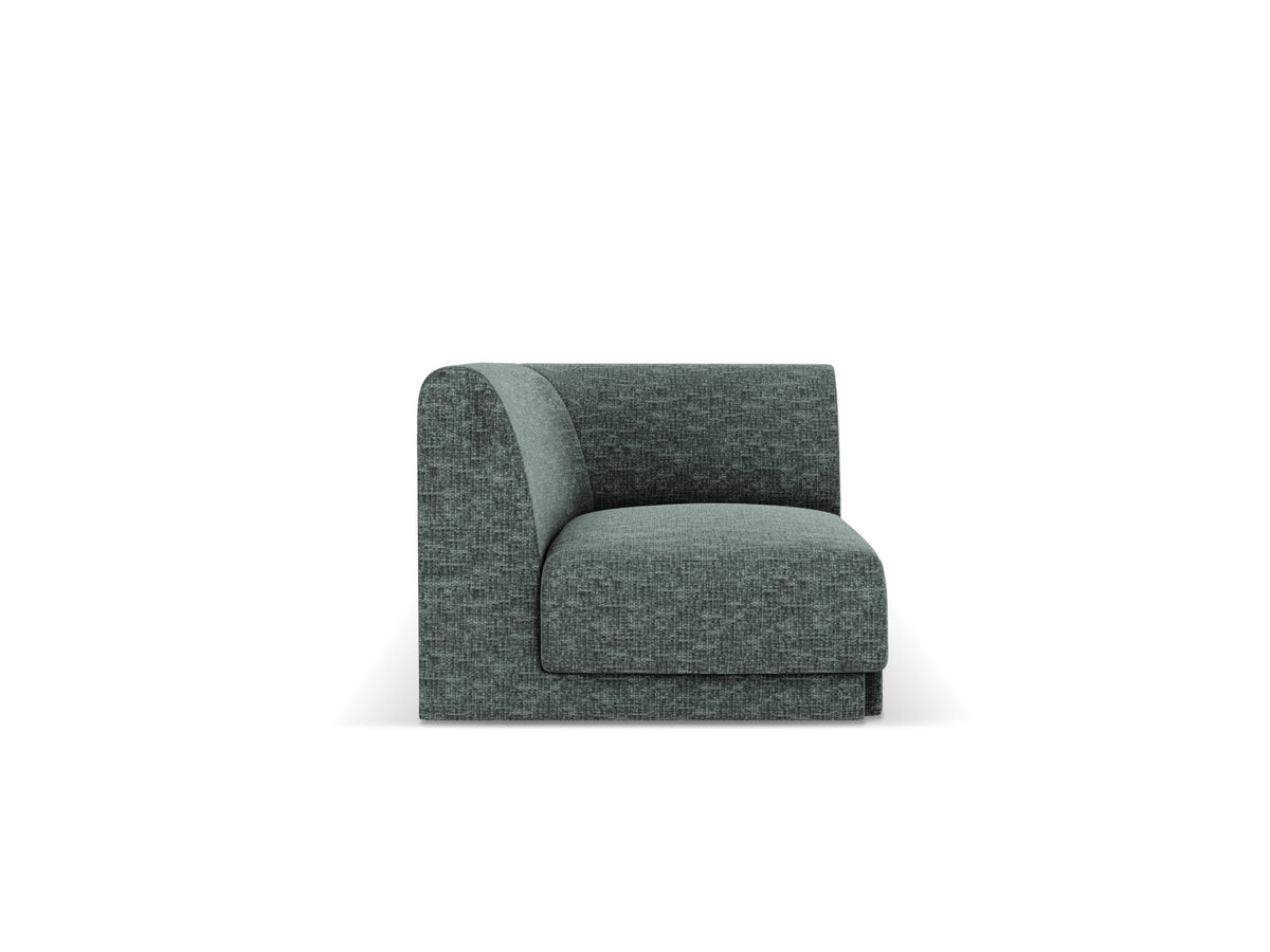 Miley Corner Modul 1 Sitzer in Petrol-Haga präsentiert im Onlineshop von KAQTU Design AG. Modulares Sofa ist von Micadoni