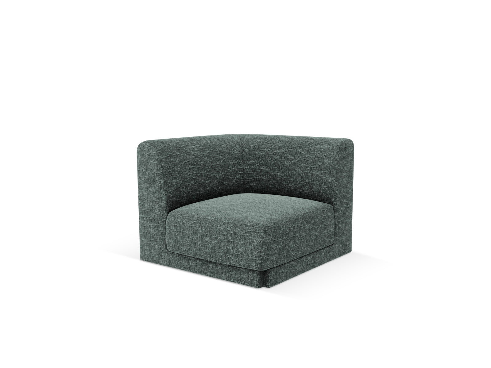 Miley Corner Modul 1 Sitzer in Petrol-Haga präsentiert im Onlineshop von KAQTU Design AG. Modulares Sofa ist von Micadoni