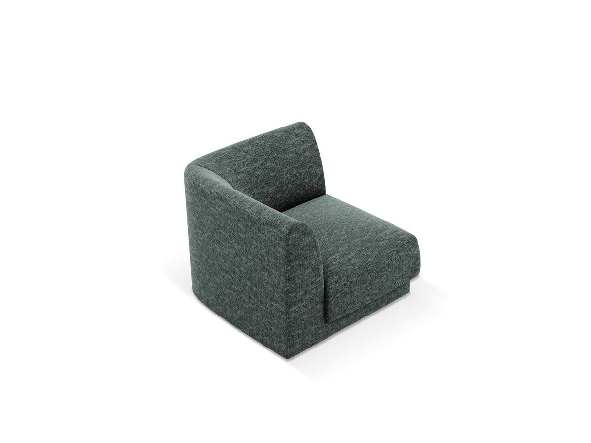Miley Corner Modul 1 Sitzer in Petrol-Haga präsentiert im Onlineshop von KAQTU Design AG. Modulares Sofa ist von Micadoni