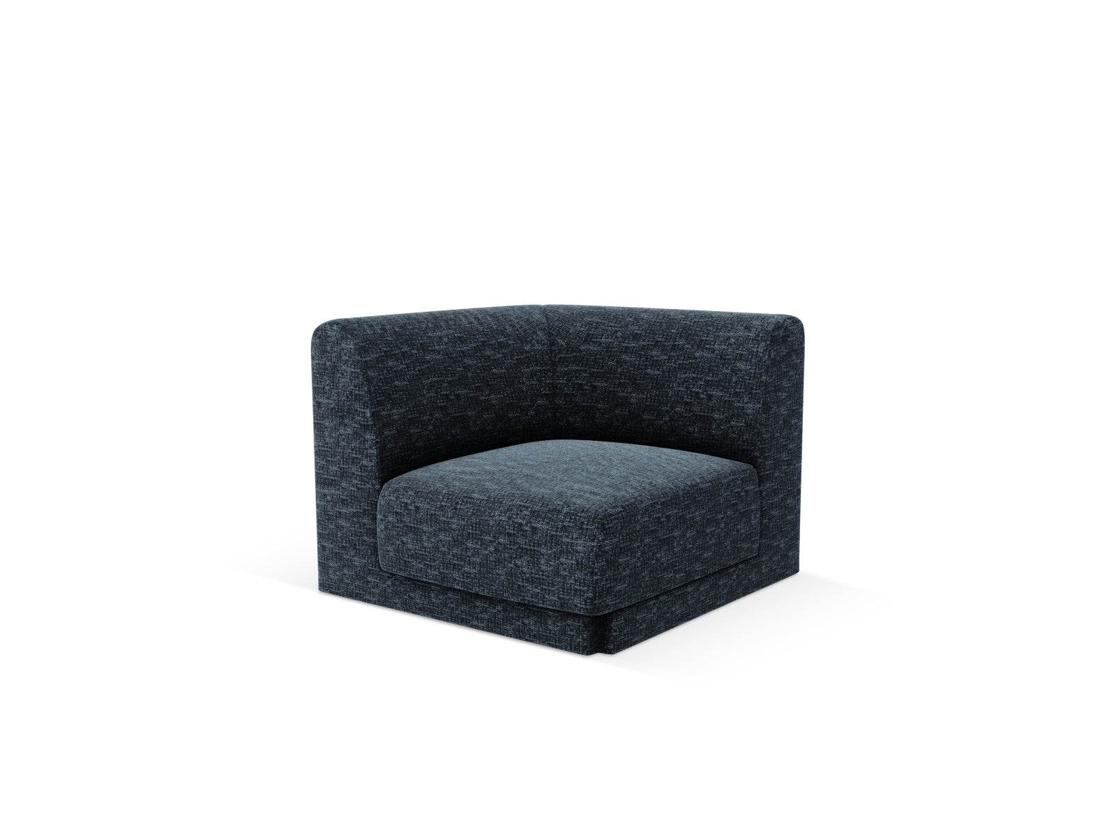 Eleganter Miley Corner Modul 1 Sitzer in Royal Blue-Haga, ideal für stilvolle Wohnräume. Teil der vielseitigen Sofaserie von Micadoni.