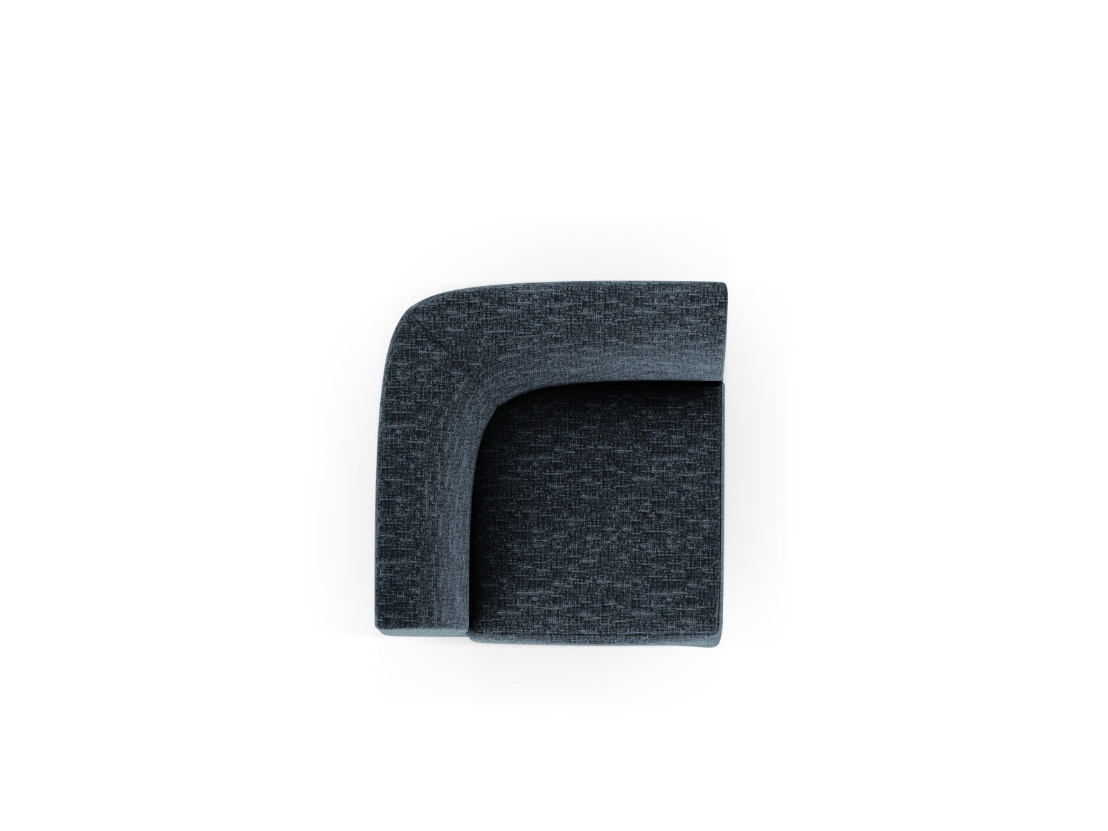 Stylischer Miley Corner 1-Sitzer in Royal Blue-Haga, ideal für kreative Wohnräume und individuelle Einrichtungslösungen.