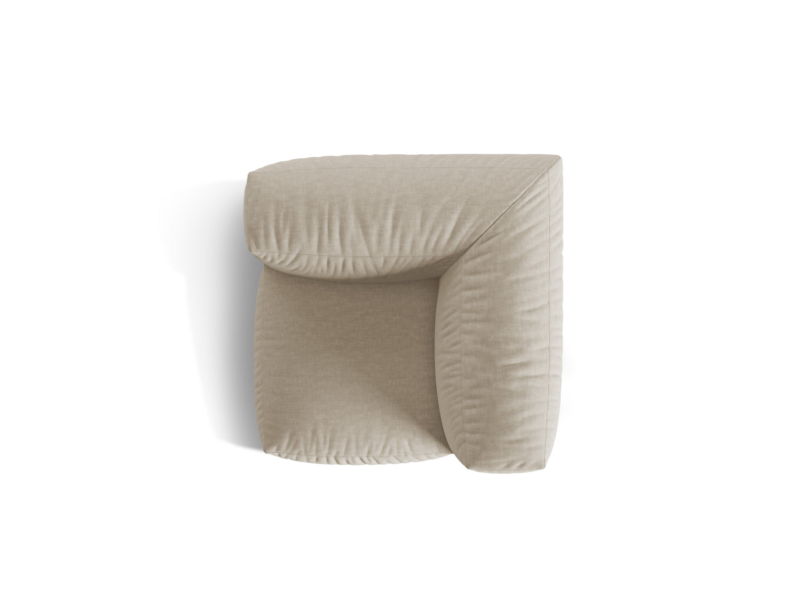 Eleganter Martina Modul Armless 1 Sitzer in neutralem Beige, ideal für stilvolle Wohnkonzepte und flexible Raumgestaltung.