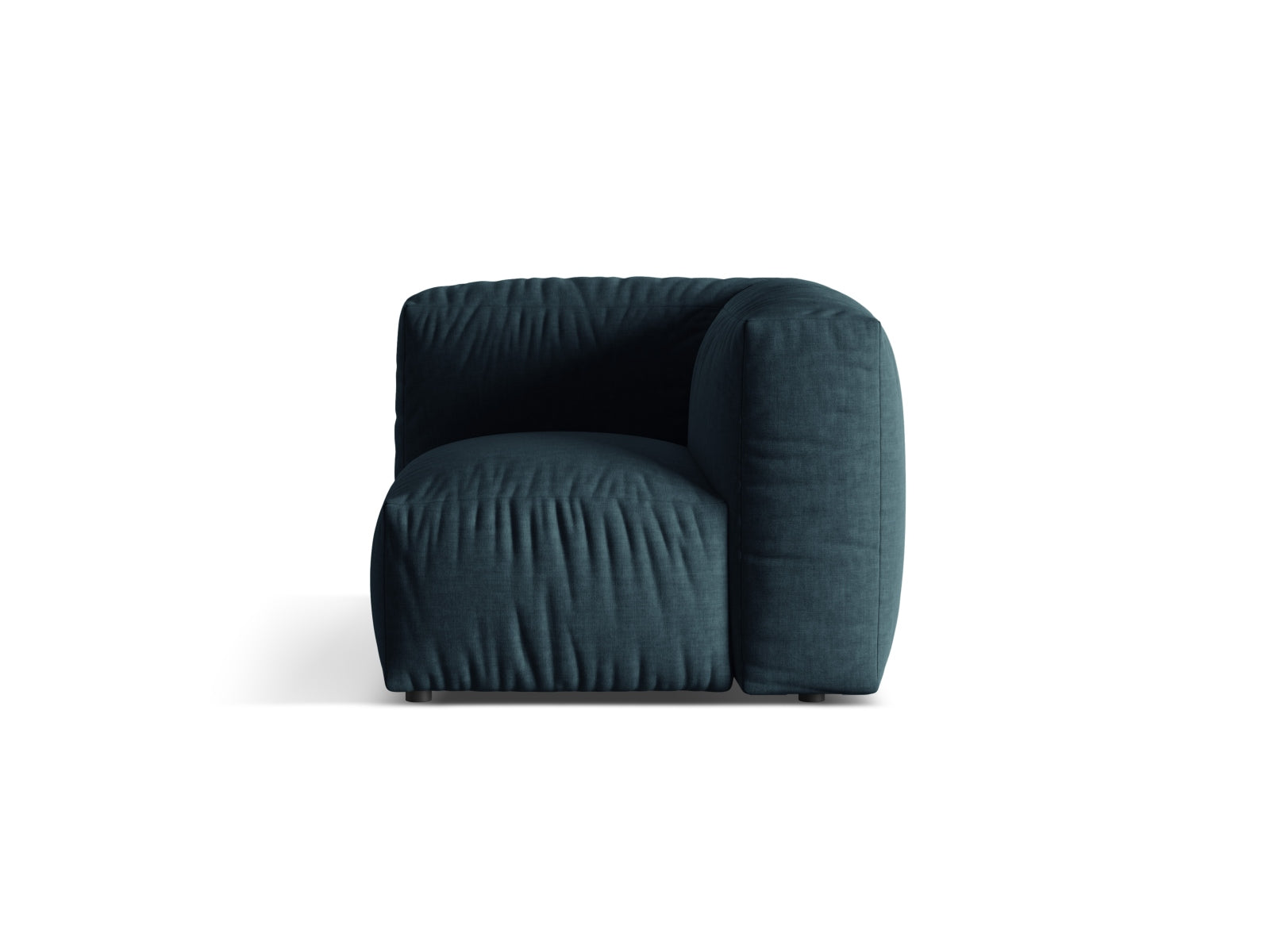 Eleganter Martina Modul Armless 1 Sitzer in Blue Jeans-Boston, perfekt für moderne Wohnräume und gemütliche Stunden.