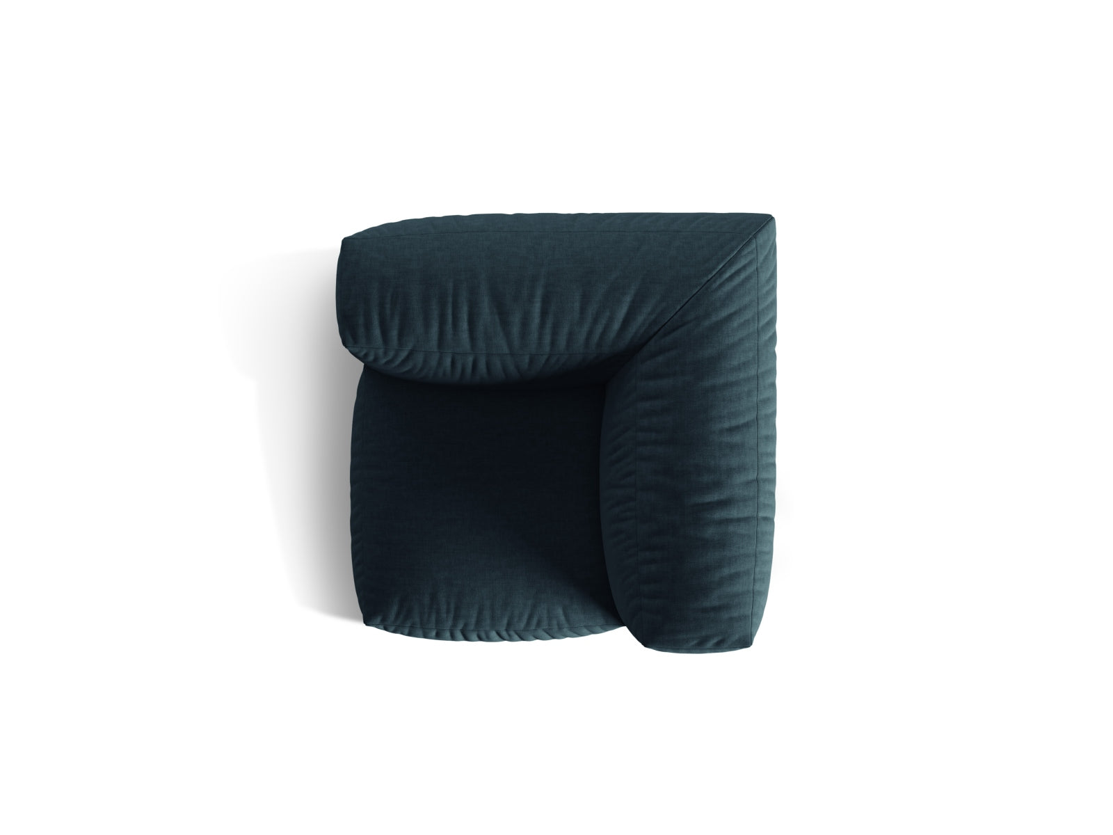 Stylischer Martina Modul Armless 1 Sitzer in Blue Jeans-Boston, ideal für zeitgemäße Einrichtung und entspannte Momente.