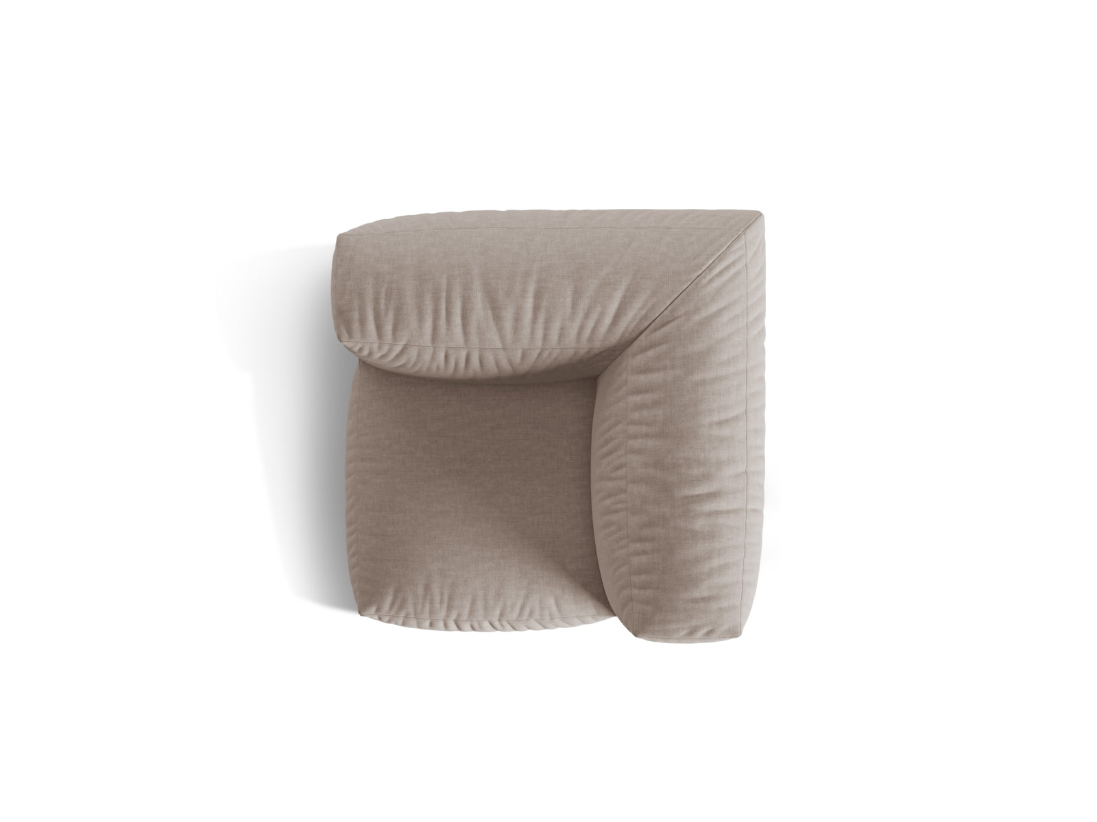 Eleganter Martina Modul Armless 1 Sitzer in stilvollem Dunkelbeige, ideal für individuelle Wohnkonzepte und entspannte Momente.