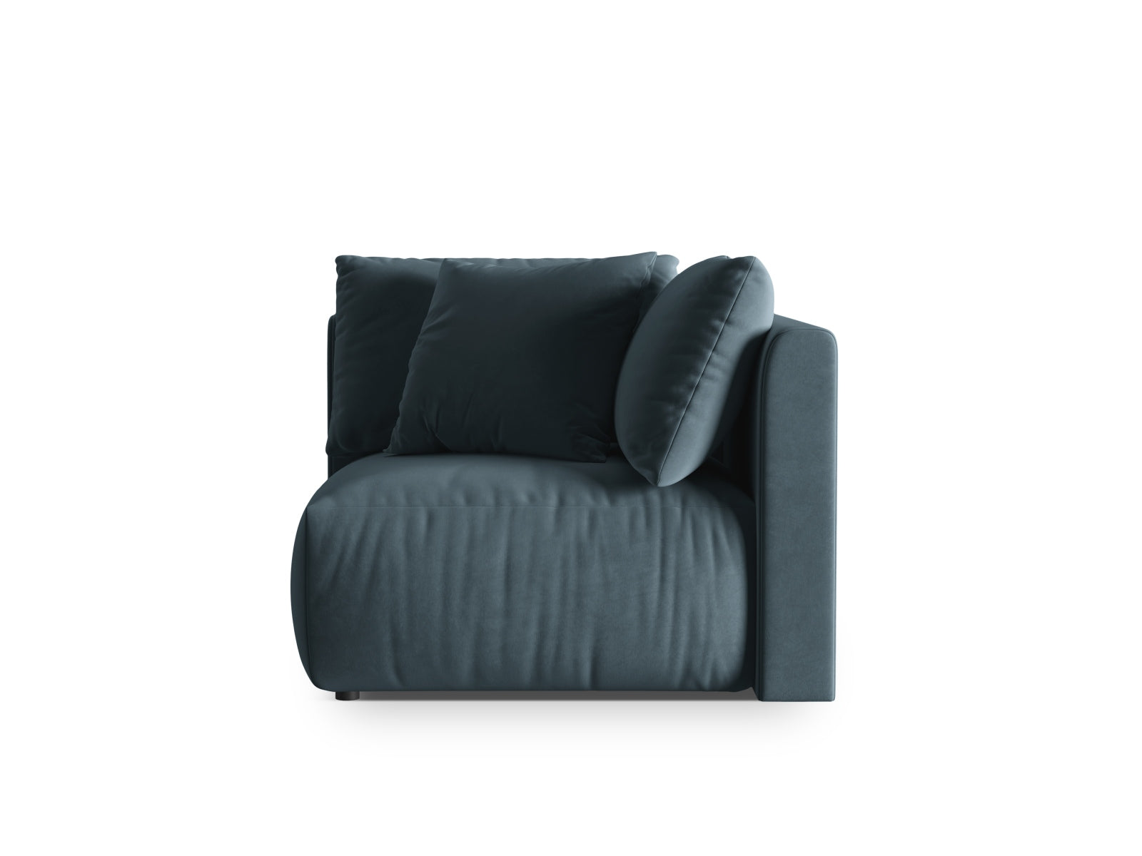 Chris Velour Modul Corner 1 Sitzer in Pastel Blue präsentiert im Onlineshop von KAQTU Design AG. Modulares Sofa ist von Micadoni