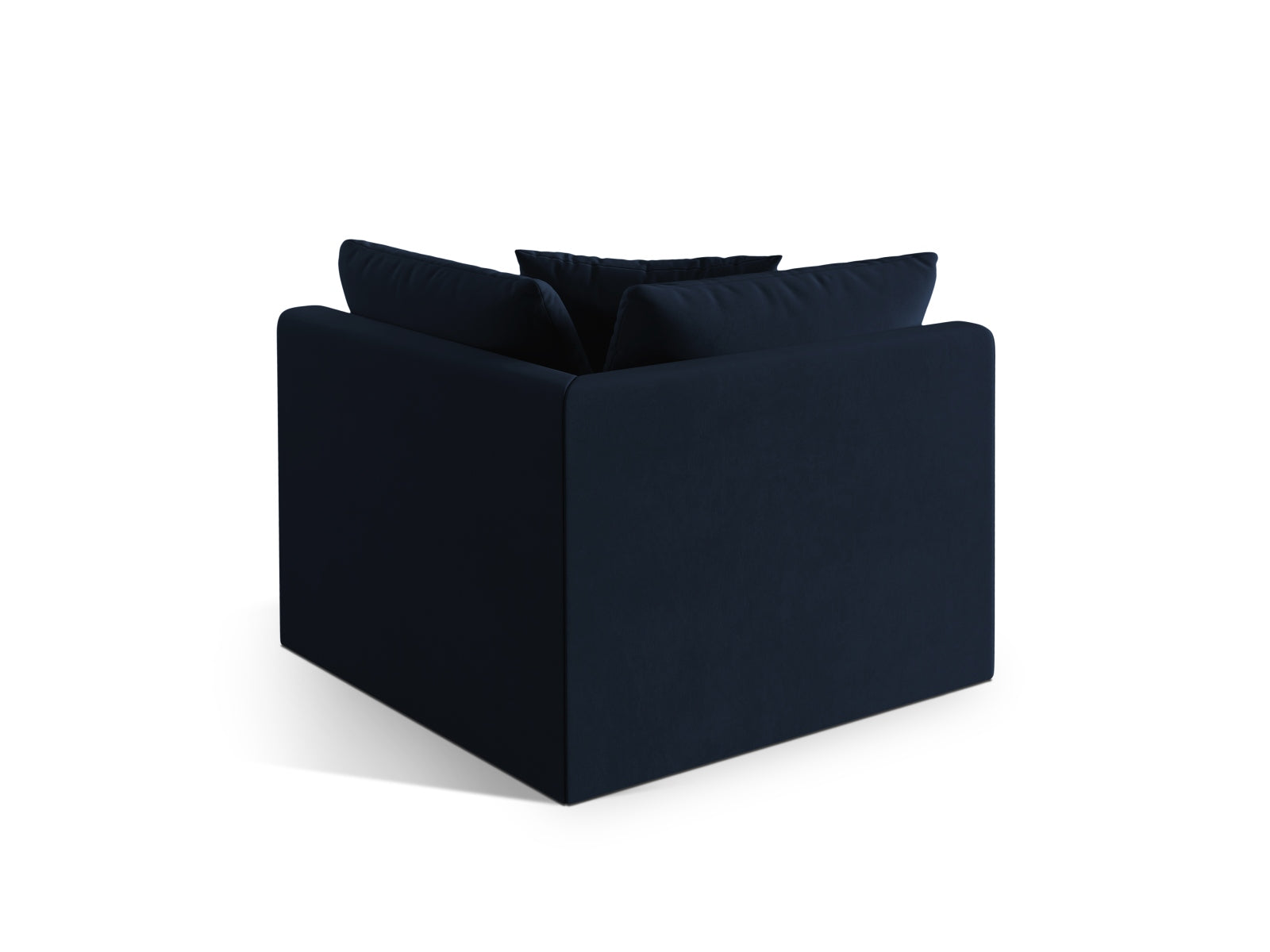 Modularer Chris Velour 1-Sitzer in Royal Blue-Casino, perfekt für kreative Wohnkonzepte und moderne Einrichtungsideen.