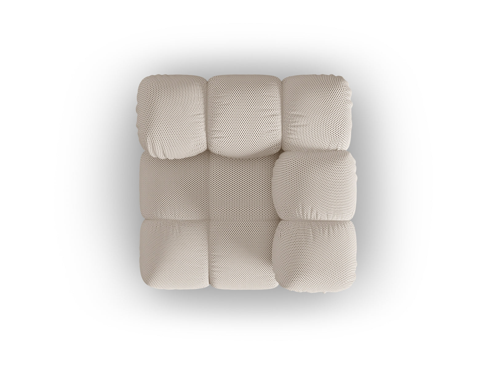 Stylisches Bellis Corner Modul 1 Sitzer in sanftem Beige, perfekt für zeitgemäße Inneneinrichtungen und flexible Raumgestaltungen.
