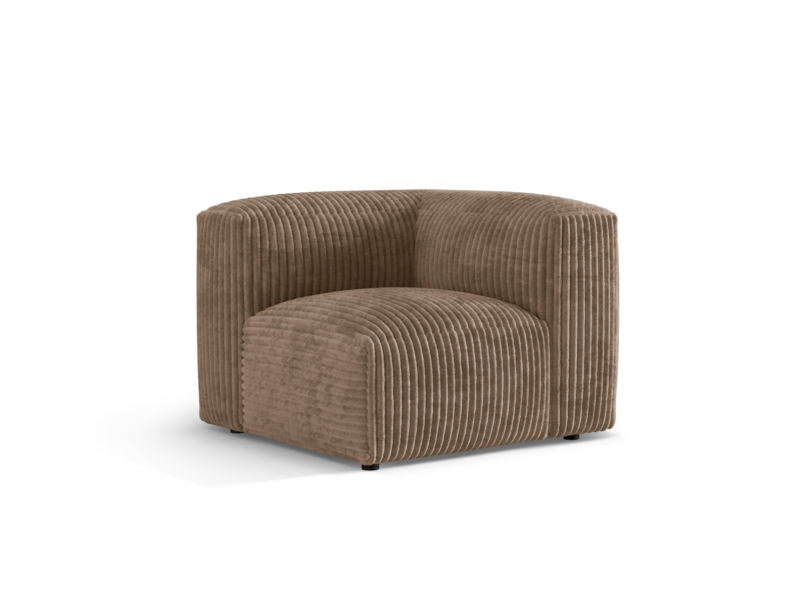 Eleganter Martina Modul Armless 1 Sitzer in der Farbe Acorn-Tilia, ideal für moderne Wohnräume und flexible Sitzlösungen von Micadoni.