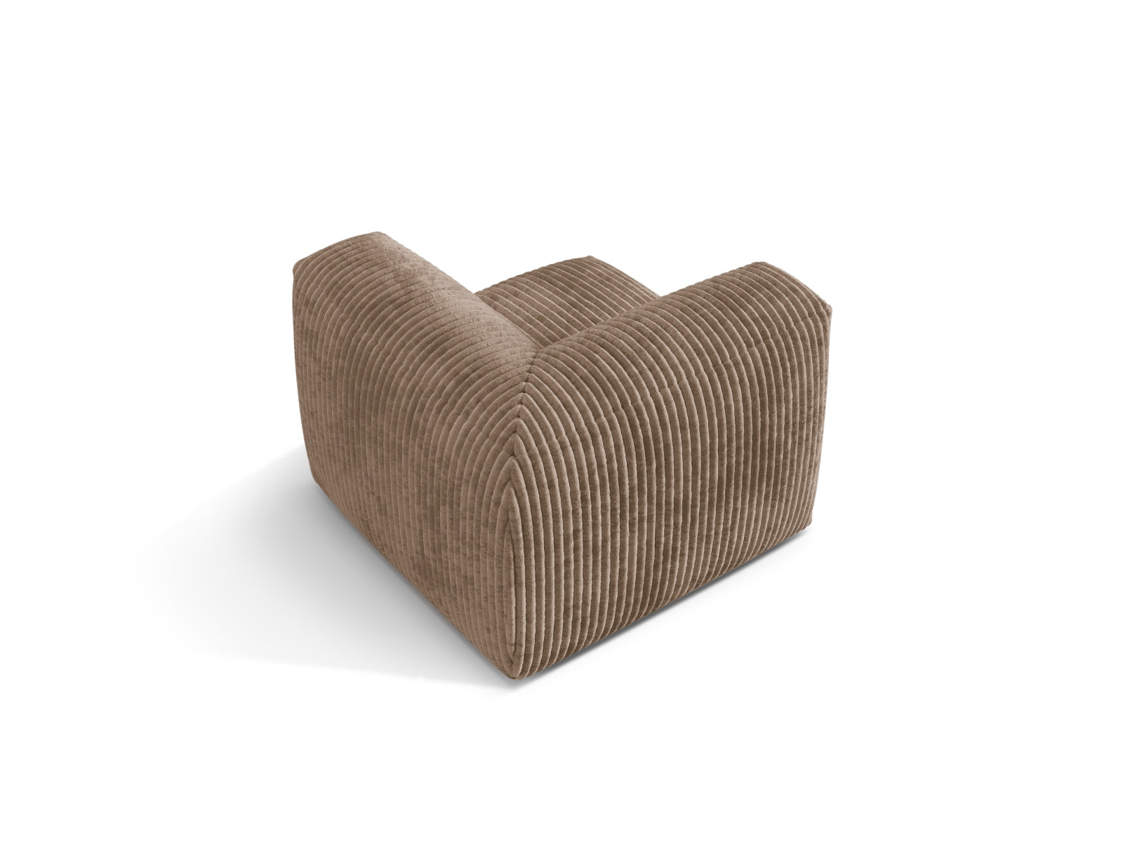 Stylischer Martina Modul Armless 1 Sitzer in Acorn-Tilia, perfekt für zeitgemäße Innenräume und anpassbare Sitzkonfigurationen von Micadoni.