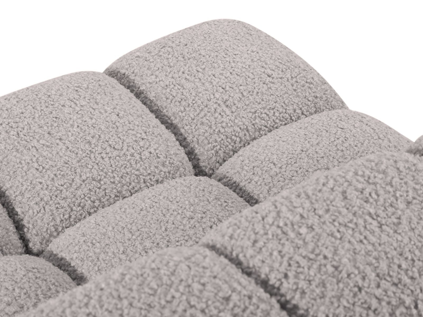 Stylisches 1-Sitzer Eckmodul Bellis in sanftem Grau, perfekt für kreative Sofa-Kombinationen und modernes Wohndesign.