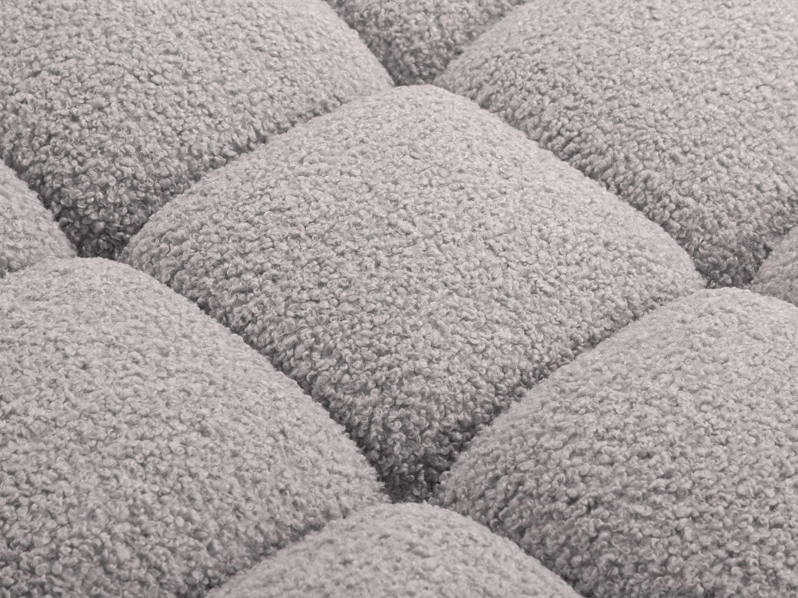 Elegantes 1-Sitzer Eckmodul Bellis in dezentem Grau, ideal für individuelle Sofa-Arrangements und zeitgemäße Einrichtung.