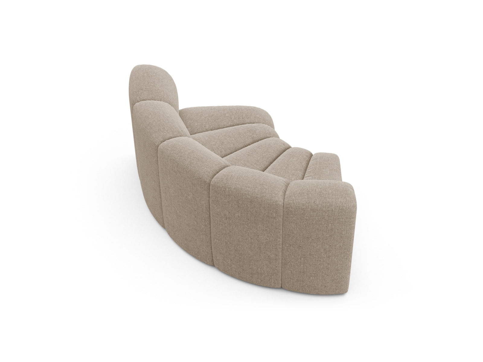 Modularer Lupine Corner 1 Sitzer in edlem Dunkelbeige, perfekt für moderne Wohnkonzepte und vielseitige Raumgestaltungen.