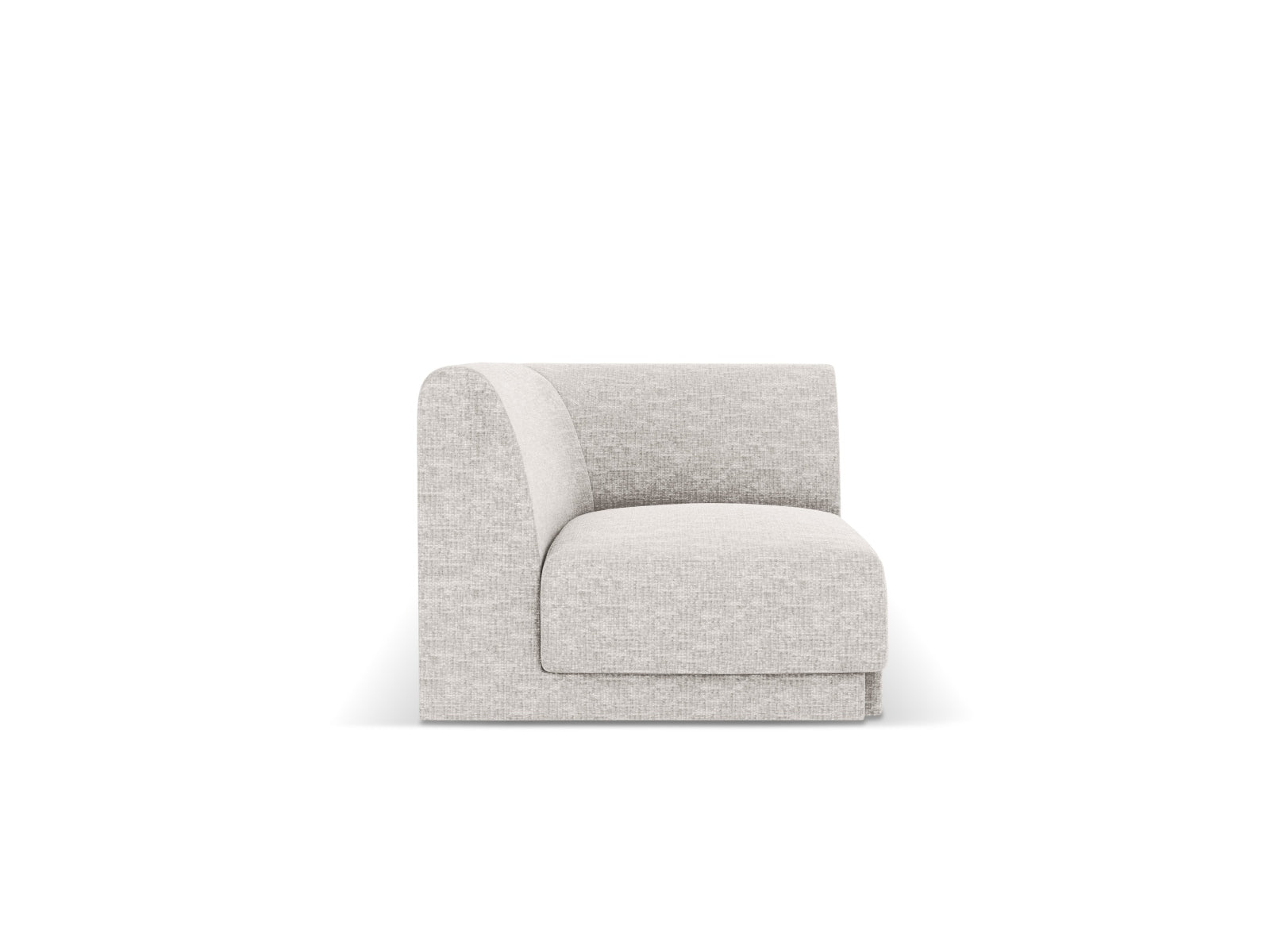 Miley Corner Modul 1 Sitzer in Silver präsentiert im Onlineshop von KAQTU Design AG. Modulares Sofa ist von Micadoni