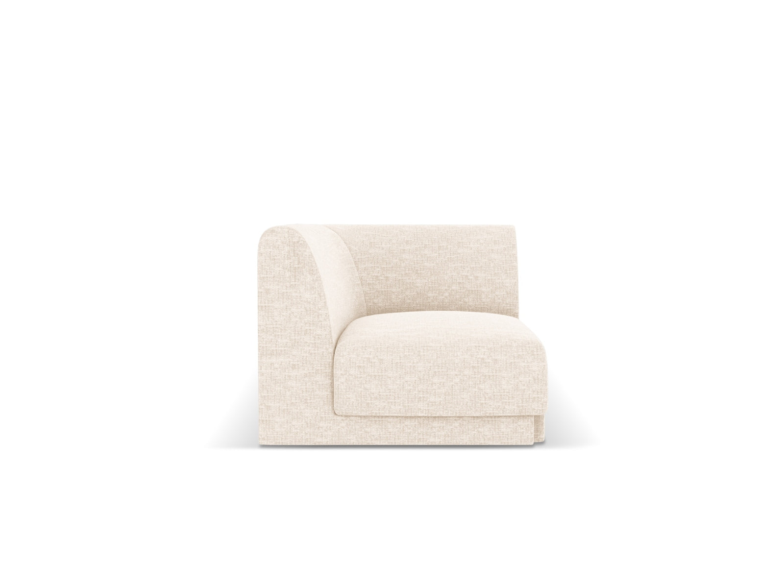 Miley Corner Modul 1 Sitzer in Ivory präsentiert im Onlineshop von KAQTU Design AG. Modulares Sofa ist von Micadoni