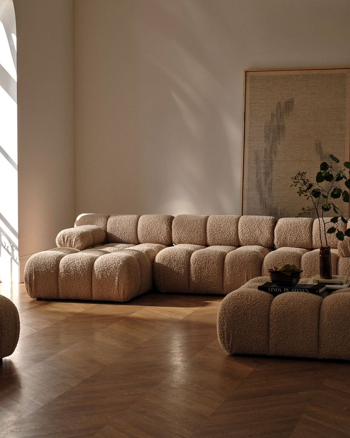 1-Sitzer Eckmodul Bellis in Brick-Liberty präsentiert im Onlineshop von KAQTU Design AG. Modulares Sofa ist von Micadoni