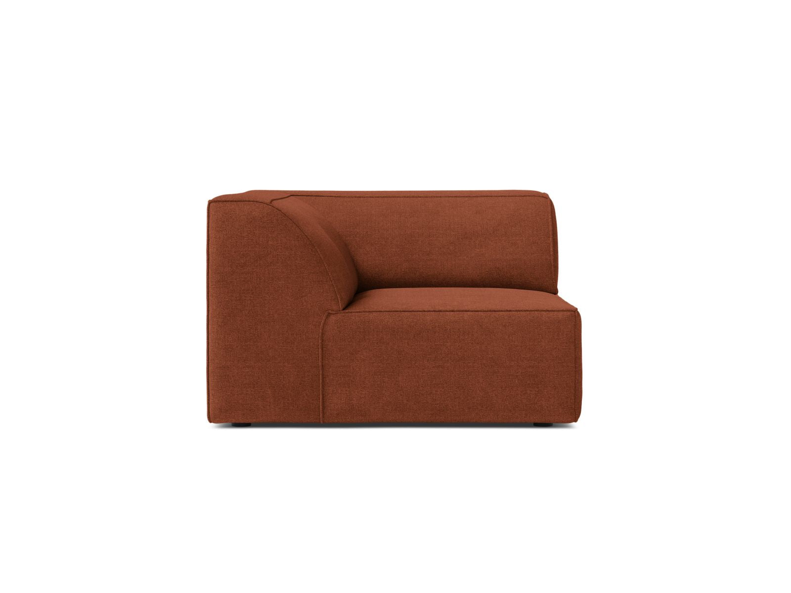 1-Sitzer Eckmodul Jodie in Brick-Liberty präsentiert im Onlineshop von KAQTU Design AG. Modulares Sofa ist von Micadoni