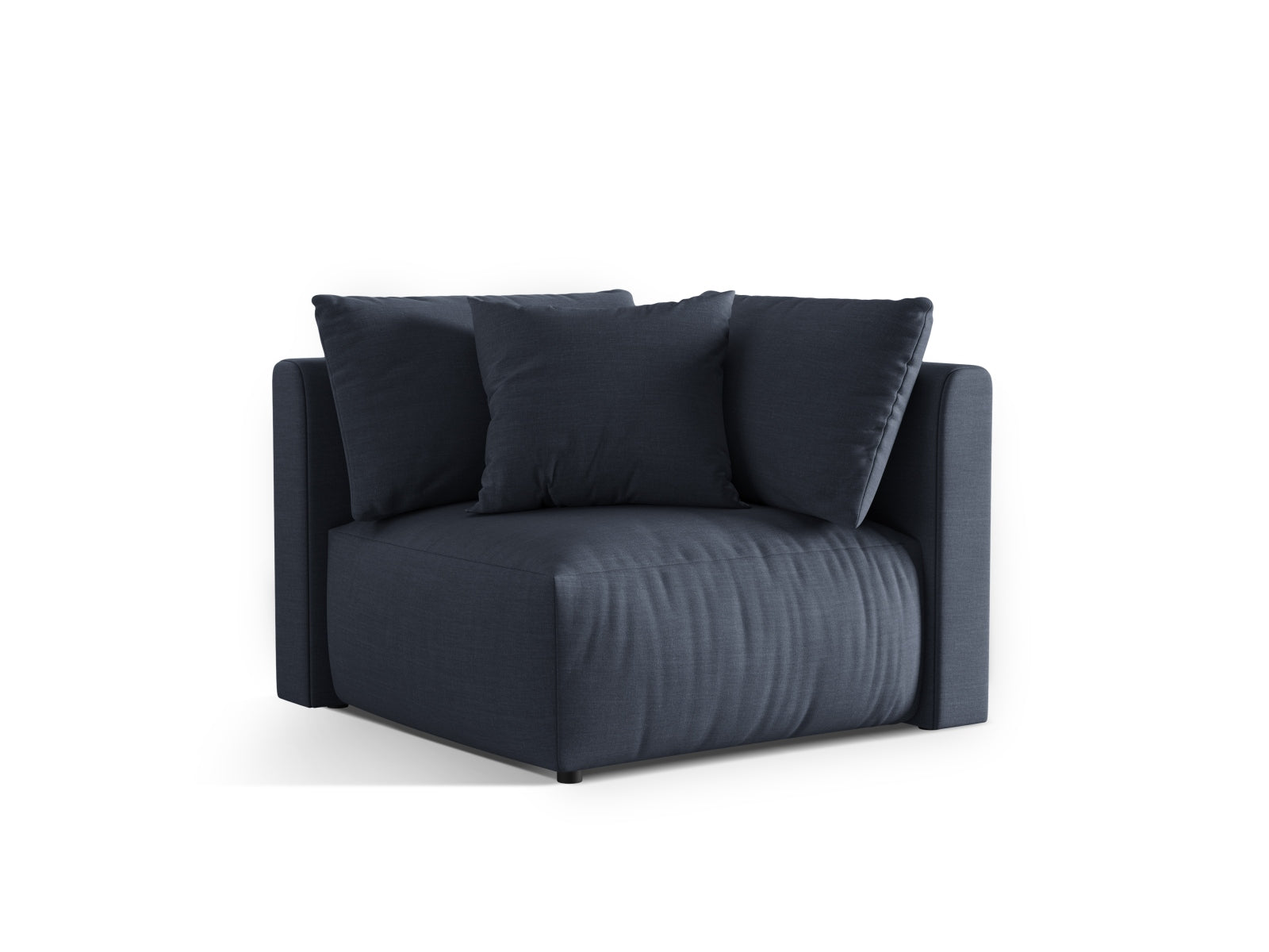 Chris Modul Corner 1 Sitzer in sanftem Hellgrün, Teil des modularen Sofas von Micadoni, stilvoll und modern für jedes Wohnzimmer.