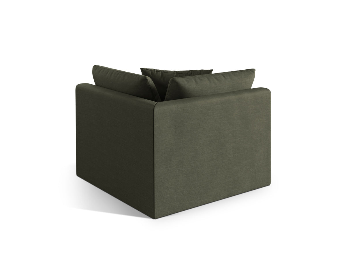 Chris Modul Corner 1 Sitzer in Muted Blue-LINS präsentiert im Onlineshop von KAQTU Design AG. Modulares Sofa ist von Micadoni